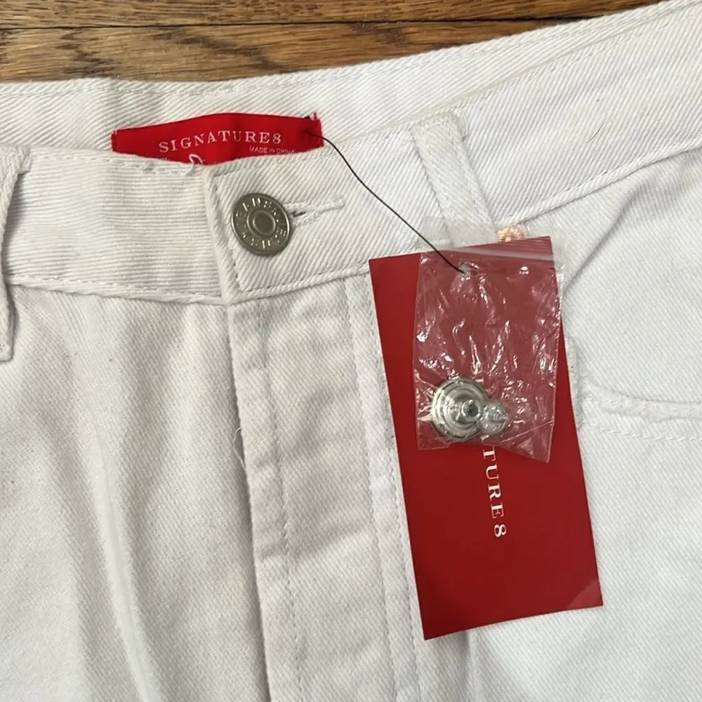 Signature8 White Mini Skirt Casual